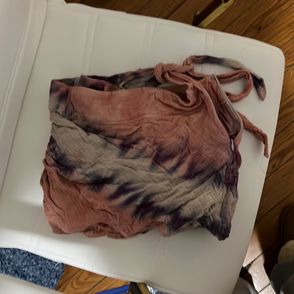 tie dye free people skirt